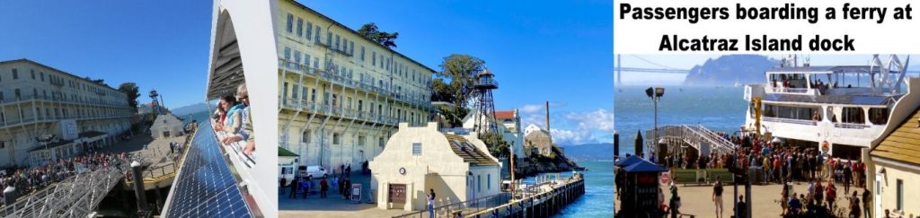 Passengers-boarding-a-ferry-at-Alcatraz-Island-dock